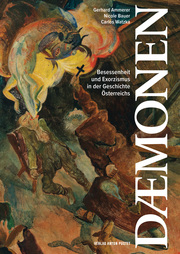 Cover des Buches Dänomen, Coversujet: Gemälde Die Teufelsaustreibung, Oskar Laske, 1930