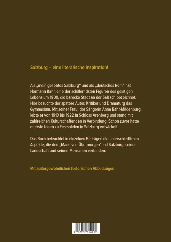 Hardcover Hermann Bahr und Salzburg