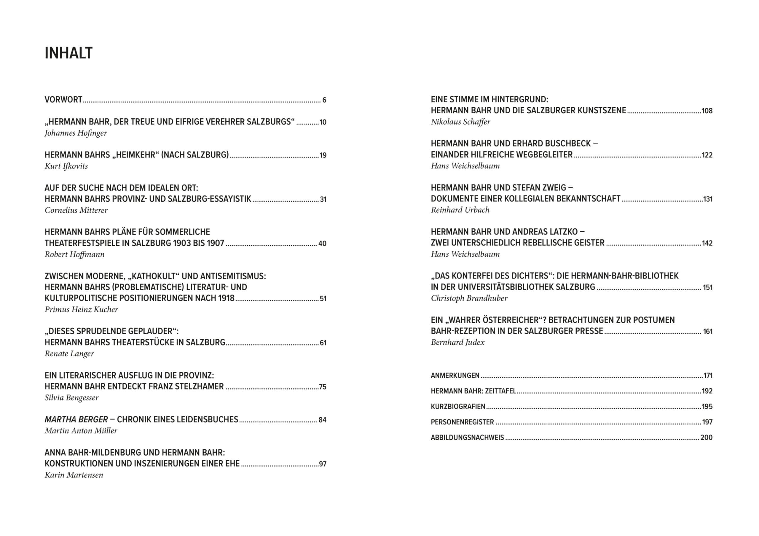 Hardcover Hermann Bahr und Salzburg