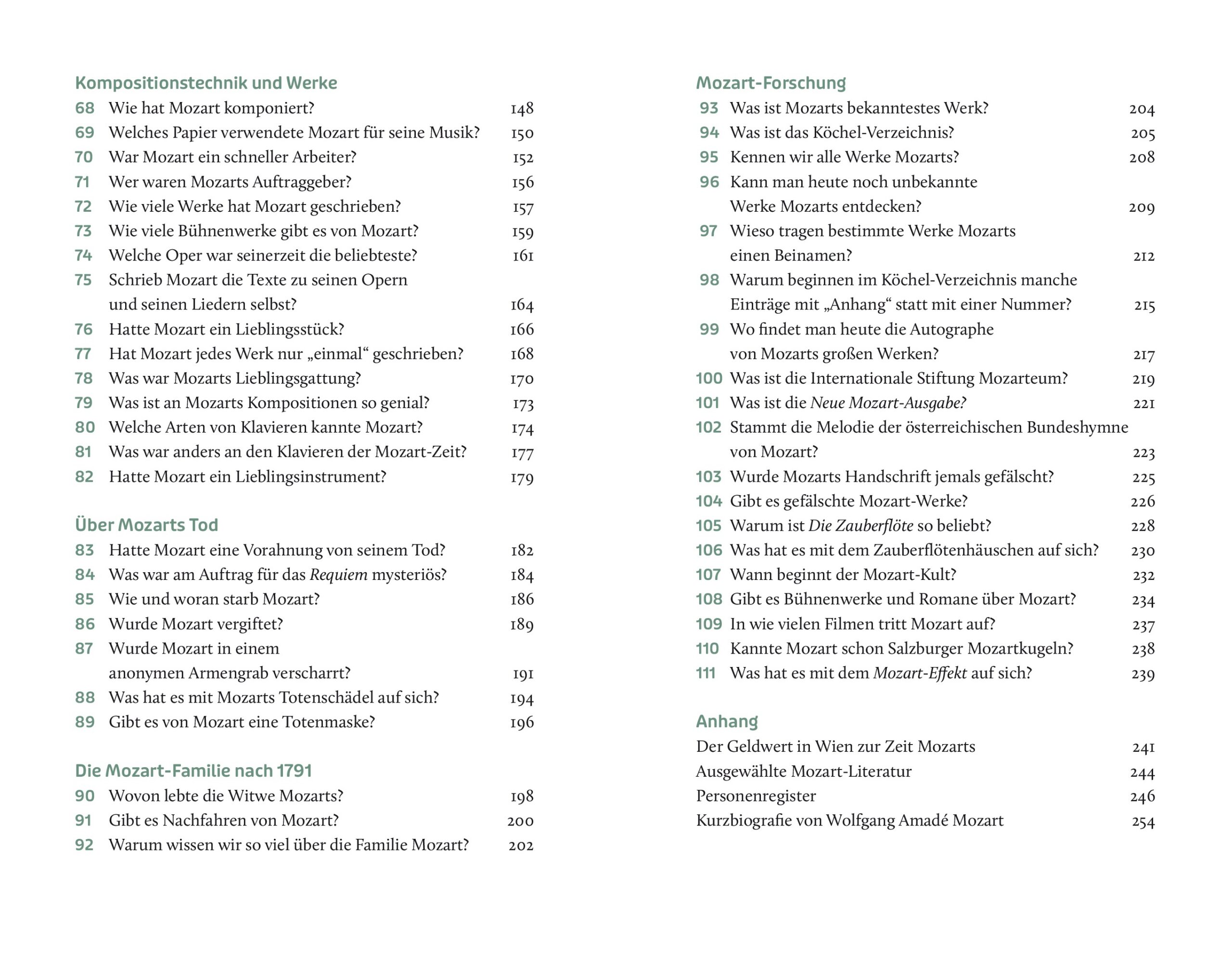 Taschenbuch 111 MAL MOZART