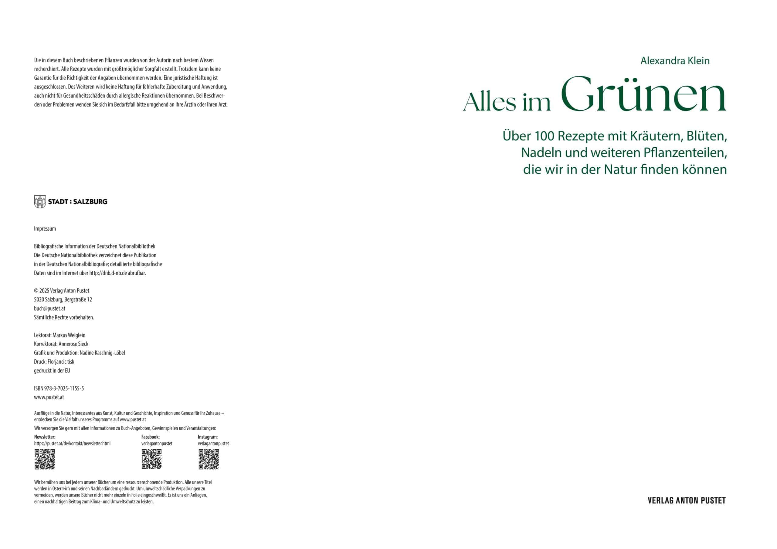 Buch Alles im Grünen