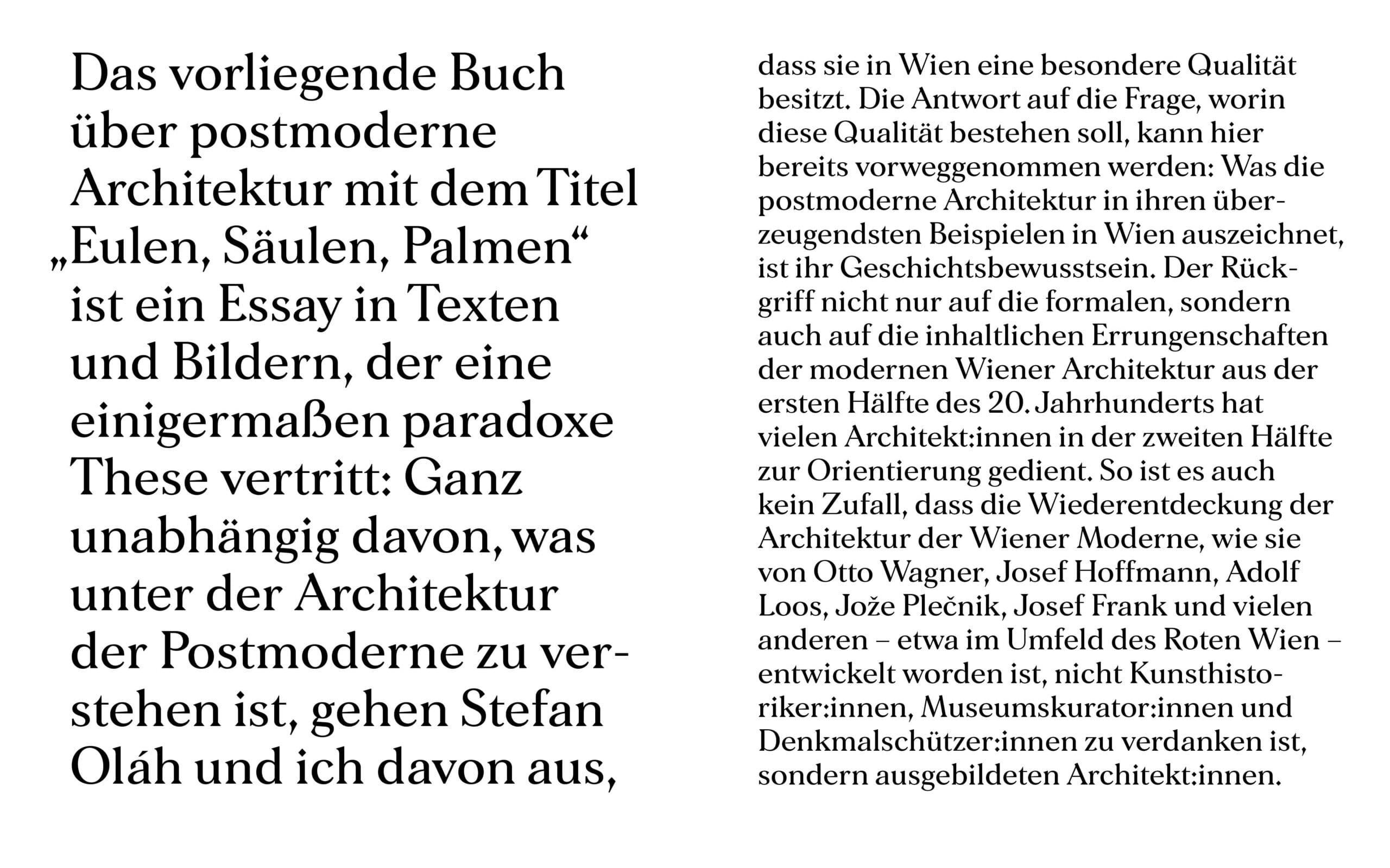 Buch Eulen, Säulen, Palmen