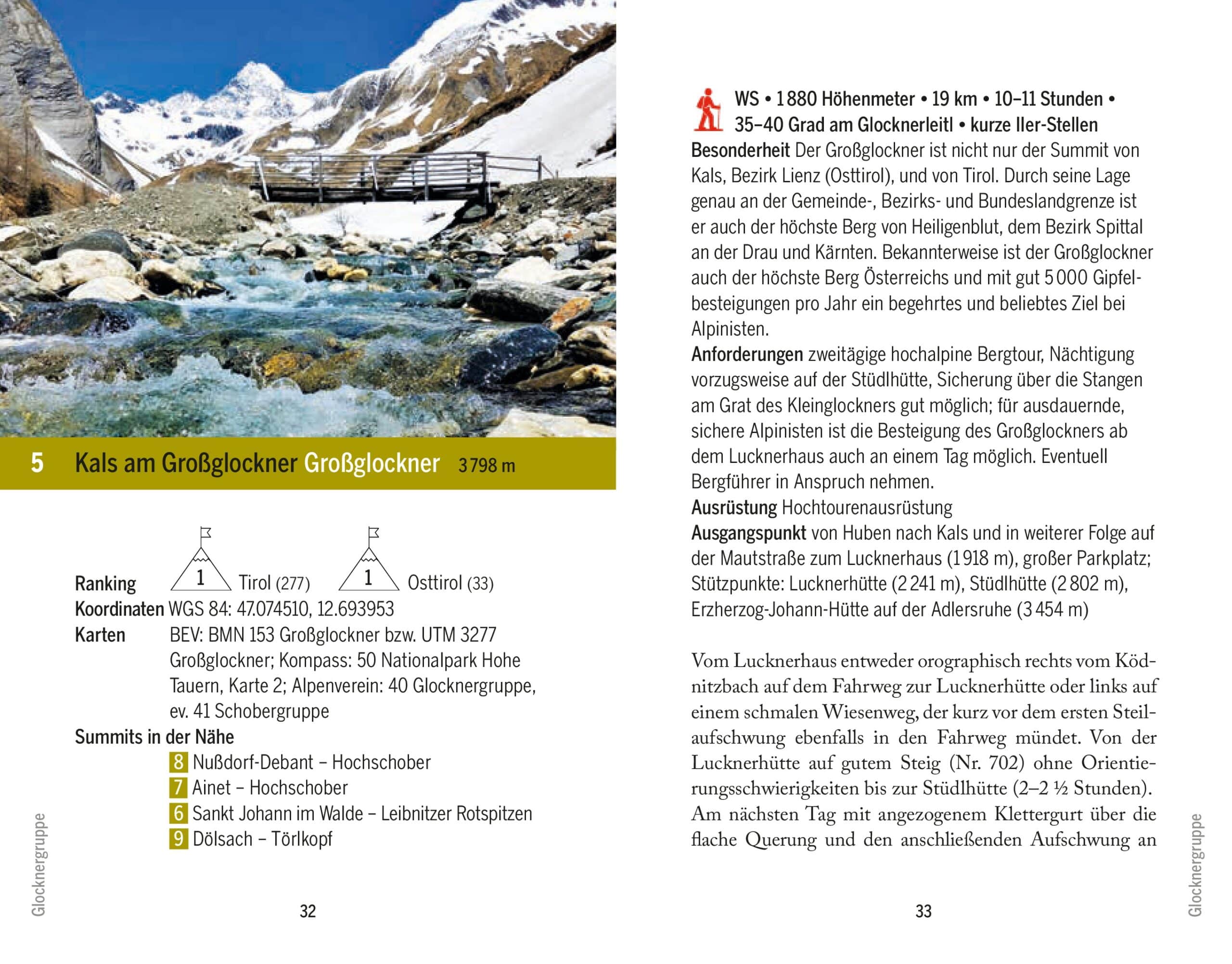 Taschenbuch Osttirol Summits
