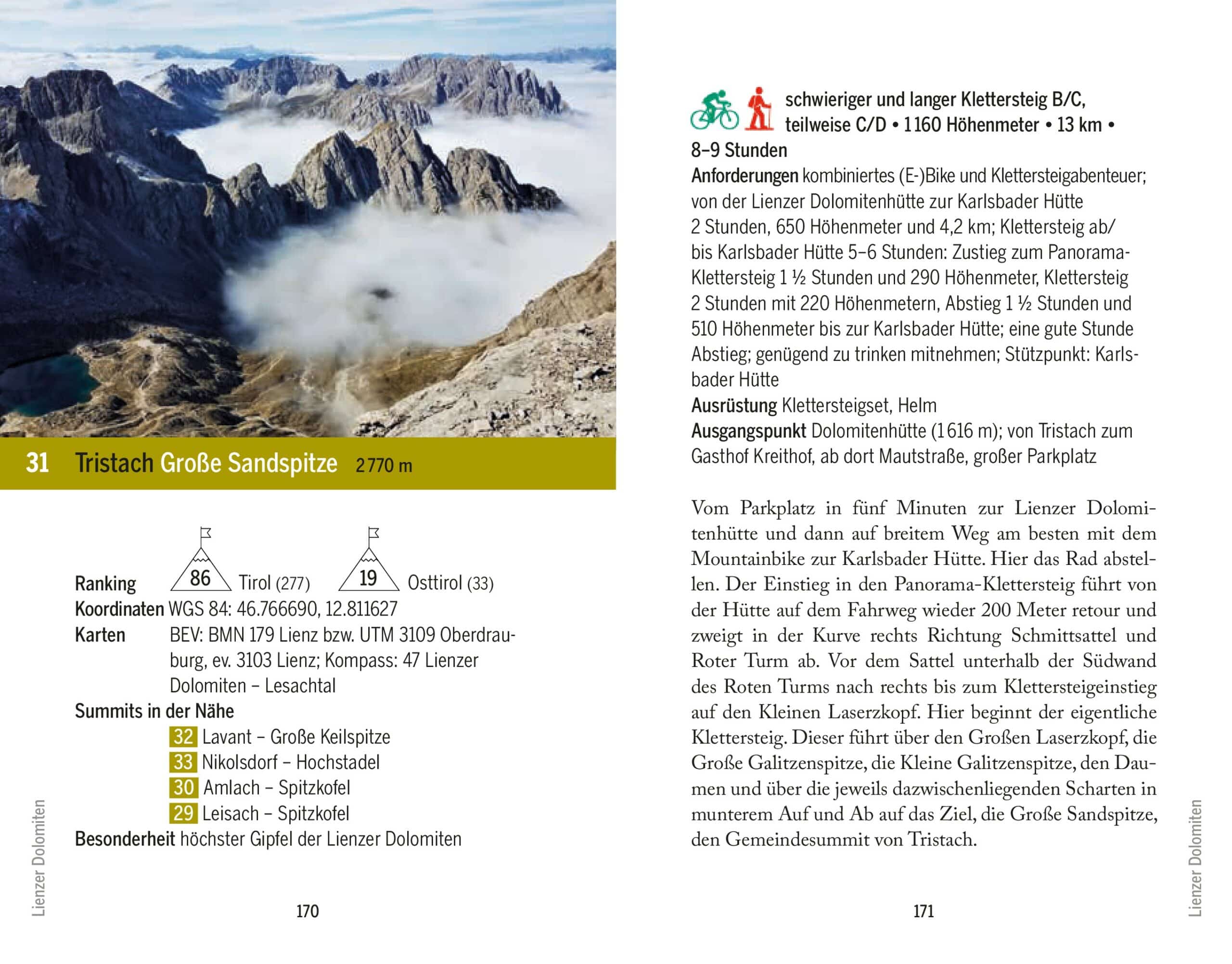 Taschenbuch Osttirol Summits