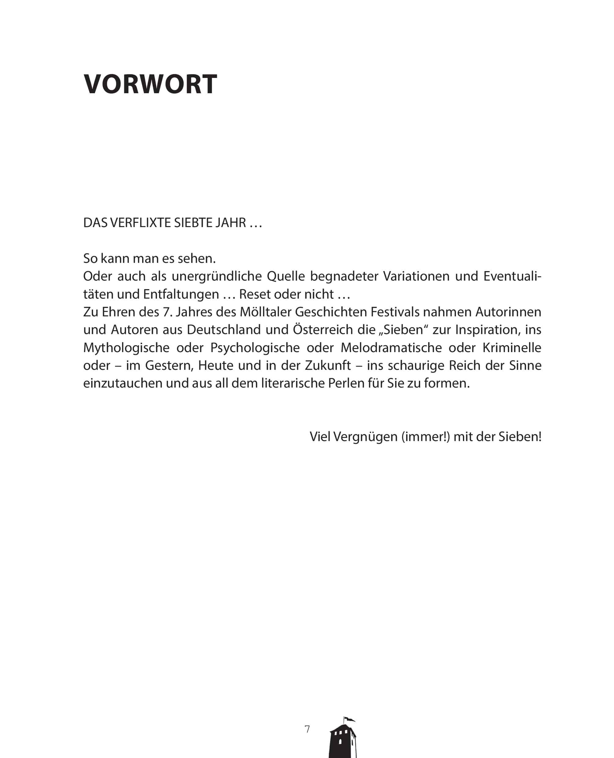 Taschenbuch Mölltaler Geschichten Festival: Sieben