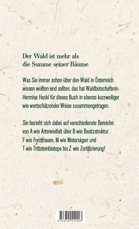 Hardcover Der Wald in Österreich