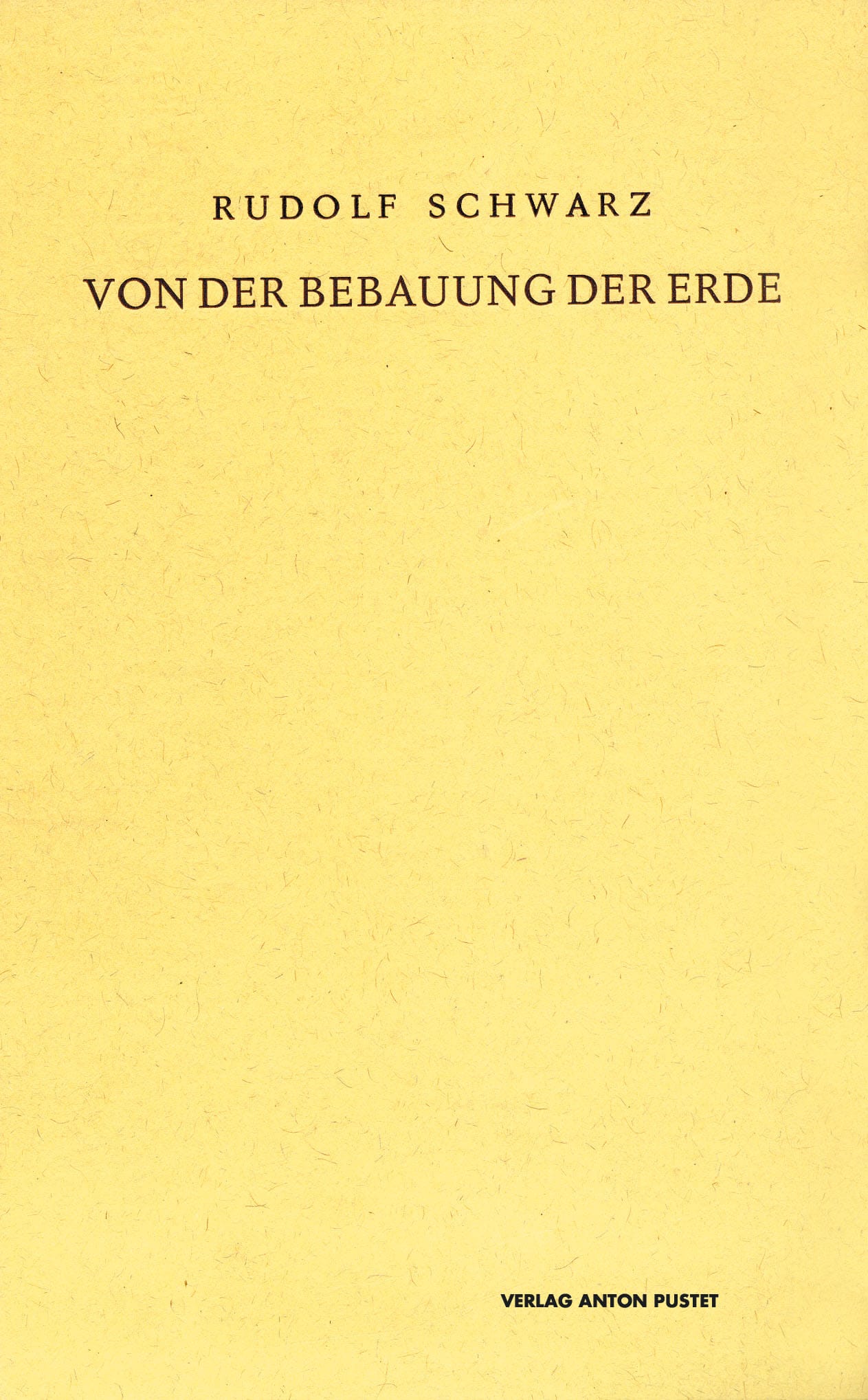 Hardcover Von der Bebauung der Erde